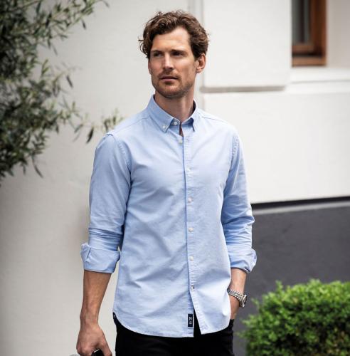 Chemise coton Oxford, coupe regular.